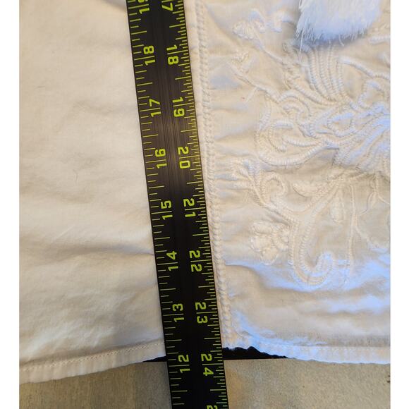 Lauren Ralph Lauren White Peasant Top Women's SZ Large Embroidery Boho - Picture 11 of 11